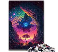Puzzles pour Adolescents Galaxy Tree, Jeu Stimulant et Jeu Familial, décoration Murale, Cadeaux d'anniversaire et de Noël Uniques 26x38cm