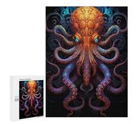 Puzzles pour Adolescents Giant Octopus Art Print Casse-tête pour Adolescents : Analyse Et Logique, Difficile Et Stimulant, Idéal comme Cadeau 500 PCS