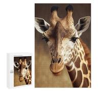 Puzzles pour Adolescents Giraffe Animal Nature Puzzles pour Adultes - Jeu Manuel - Niveau De Difficulté Élevé - Idée Cadeau Originale pour Un Anniversaire 1000 PCS