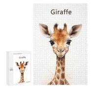 Puzzles pour Adolescents Giraffe Baby Art Puzzle Adulte - Décoration Murale - Découpe De Précision pour Les Gamers 1000 PCS