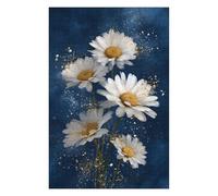 Puzzles pour Adolescents Glowing Daisy Bouquet Puzzle pour Adultes, Jeu Manuel, Course De Vitesse, Cadeau d'anniversaire, Cadeaux, 1000pcs(75x50cm)