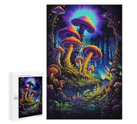 Puzzles pour Adolescents Glowing Forest Mushrooms-2 Puzzle Anti-Stress pour Adolescents Chaque Pièce Est Unique - Idéal comme Cadeau pour Toute La Famille 1000 PCS