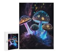 Puzzles pour Adolescents Glowing Forest Mushrooms Decor Puzzles pour Adolescents : Améliorent La Mémoire. Chaque Pièce Est Unique - Idée Cadeau d'anniversaire Unique 500 PCS