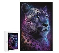 Puzzles pour Adolescents Glowing Leopard Art Print-2 Puzzle Anti-Stress pour Adolescents Chaque Pièce Est Unique - Idéal comme Cadeau pour Toute La Famille 1000 PCS