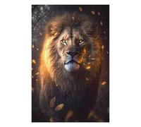 Puzzles pour Adolescents Glowing Lion Puzzle pour Adultes : Jeu Manuel Amusant Et Stimulant, 75x50cm/1000pcs
