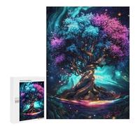 Puzzles pour Adolescents Glowing Tree of Life Puzzles pour Adolescents - Décoration Murale - Cadeau Unique pour Anniversaire Et Noël