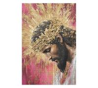 Puzzles pour Adolescents Golden Crowned Religious Icon Painting Puzzle pour Adultes, Jeu Manuel, Course De Vitesse, Cadeau d'anniversaire, Cadeaux, 1000pcs(75x50cm)