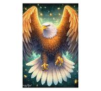 Puzzles pour Adolescents Golden Eagle Fantasy Artwork Puzzle pour Adultes, Jeu Manuel, Course De Vitesse, Cadeau d'anniversaire, Cadeaux, 1000pcs(75x50cm)