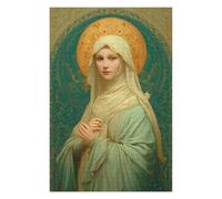 Puzzles pour Adolescents Golden Halo Portrait Artwork Puzzle pour Adultes, Jeu Manuel, Course De Vitesse, Cadeau d'anniversaire, Cadeaux, 1000pcs(75x50cm)