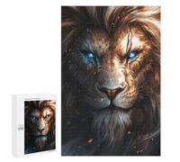 Puzzles pour Adolescents Golden Lion with Blue Eyes Casse-tête pour Adolescents : Analyse Et Logique, Difficile Et Stimulant, Idéal comme Cadeau 1000 PCS