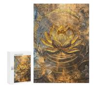 Puzzles pour Adolescents Golden Lotus Harmony Puzzles pour Adolescents : Améliorent La Mémoire. Chaque Pièce Est Unique - Idée Cadeau d'anniversaire Unique 300 PCS