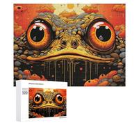 Puzzles pour Adolescents Golden Toad with Melting Eyes Puzzles pour Adultes Jeux De Détente Cadeaux pour Femmes Idéal comme Cadeau pour Toute La Famille 500 PCS