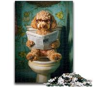 Puzzles pour Adolescents Goldendoodle Mignon 1000 pièces, Jeux d'activités familiales stimulants, Jouet de Bricolage pour décoration Murale de la Maison, Cadeaux 50x75cm