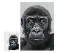 Puzzles pour Adolescents Gorilla Face Puzzles pour Adultes, Jeux en Famille, Découpe De Précision, Difficile Et Stimulant 300 PCS