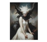 Puzzles pour Adolescents Gothic Lilith Puzzles pour Adultes Jeu Manuel Décoration Intérieure Est Idéal comme Cadeau 52x38cm/1000pcs