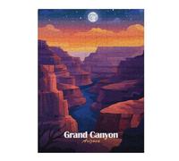 Puzzles pour Adolescents Grand Canyon Night Puzzles pour Adultes, Jeu De Réflexion, Décoration Intérieure, pour Toute La Famille 52x38cm/1000pcs