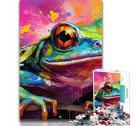 Puzzles pour Adolescents Grenouille 1000 pièces Puzzles pour Adolescents et Adultes, Jouets éducatifs Jeux Anti-Stress Améliorer l'amour Entre Les Couples 26x38cm