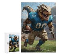 Puzzles pour Adolescents Gridiron Dino Football 4 Puzzles pour Adolescents - Décoration Murale - Cadeau Unique pour Anniversaire Et Noël