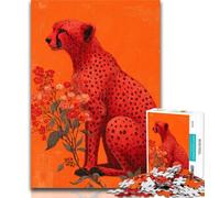 Puzzles pour Adolescents, guépards fantastiques, 1 000 pièces, Jouets éducatifs et éducatifs pour la Famille, pour renforcer l'amour Entre Couples, 50x75cm