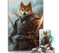 Puzzles pour Adolescents Guerrier Corgi Japonais 1000 pièces, Jeux éducatifs, décoration d'intérieur, Convient pour la décoration de Bureau (Taille 38x26cm)