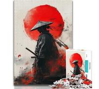 Puzzles pour Adolescents Guerrier Ninja Japonais 1000 pièces, Jeux éducatifs, décoration d'intérieur, Convient pour la décoration de Bureau (Taille 75x50cm)