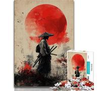 Puzzles pour Adolescents Guerrier Ninja Japonais 1000 pièces Puzzles pour Adolescents Art Mural Moderne à Faire soi-même Cadeau Unique décoration d'intérieur (26x38cm)