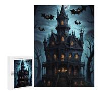 Puzzles pour Adolescents Halloween Haunted House Casse-têtes pour Adolescents - Jeu De Réflexion - Améliore La Mémoire - Cadeaux De Noël Et d'anniversaire