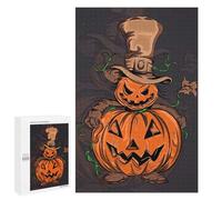 Puzzles pour Adolescents Halloween Pumpkin Ghost Jeu De Puzzle Familial pour Adultes, Amusant Et Humoristique, Activités À Faire À La Maison, 1000 PCS