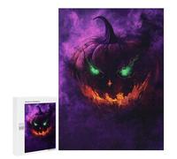 Puzzles pour Adolescents Halloween Pumpkin Horror Artwork Casse-tête pour Adolescents : Analyse Et Logique, Difficile Et Stimulant, Idéal comme Cadeau 500 PCS