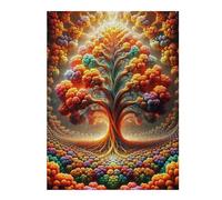 Puzzles pour Adolescents Harmony in The Orchard Puzzles pour Adultes, Jouets À Monter Soi-même, Décoration Parfaite, Interaction Parent-Enfant 52x38cm/1000pcs