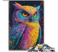 Puzzles pour Adolescents Hibou coloré pour et à partir de 14 Ans Jeu Pratique Jeu de Noël Cadeaux 70x100cm