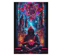 Puzzles pour Adolescents Hooded Figure Puzzles pour Adultes Jeux Familiaux Difficile Difficile Est Idéal comme Cadeau 1000pcs(75x50cm)