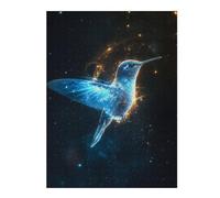 Puzzles pour Adolescents Hummingbird in Stardust Puzzles pour Adultes - Jouets Anti-Stress - Décoration Parfaite - Cadeaux d'anniversaire Uniques 52x38cm/1000pcs