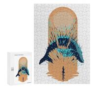 Puzzles pour Adolescents Humpback Whale Slice Puzzle Adulte - Décoration Murale - Découpe De Précision pour Les Gamers 300 PCS