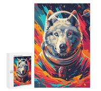 Puzzles pour Adolescents Husky Astronaut Space Puzzles pour Adultes Jeu Manuel Cadeau d'anniversaire Cadeau d'anniversaire, Cadeaux, 1000 PCS