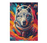Puzzles pour Adolescents Husky Astronaut Space Puzzles pour Adultes, Jouets, Décoration Murale, Cadeaux Et Idées Cadeaux Uniques pour Anniversaires 52x38cm/1000pcs