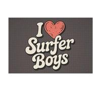 Puzzles pour Adolescents I Love Surfer Boys Graphic Puzzle pour Adultes - Jeu Manuel - Découpe De Précision - Idéal pour Un Anniversaire Ou Noël 1000pcs(75x50cm)
