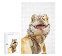 Puzzles pour Adolescents Iguana Selfie Puzzles pour Adolescents - Décoration Murale - Cadeau Unique pour Anniversaire Et Noël
