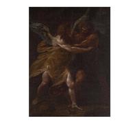 Puzzles pour Adolescents Jacob Wrestling with Angel Puzzles pour Adultes, Jouets, Décoration Murale, Cadeaux Et Idées Cadeaux Uniques pour Anniversaires 52x38cm/1000pcs