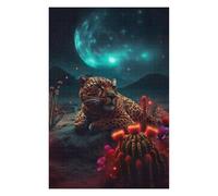 Puzzles pour Adolescents Jaguar in A Fantasy Desert Night Puzzles pour Adultes, Jouets Anti-Stress, Décoration Murale, Cadeaux De Noël Et d'anniversaire 75x50cm/1000pcs