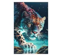 Puzzles pour Adolescents Jaguar in Water Puzzles pour Adultes Jeux Amusants pour S'amuser en Famille Interaction Parent-Enfant 75x50cm/1000pcs