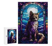 Puzzles pour Adolescents Japanese Bobtail Cat Abstr Puzzles pour Adultes, Jouets Anti-Stress, Difficile, Cadeau d'anniversaire, Cadeaux, 300 PCS