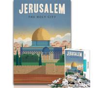 Puzzles pour Adolescents Jérusalem Puzzles 1000 pièces pour Adolescents, Jouets éducatifs d'apprentissage, décoration intérieure Unique et Cadeaux 75x50cm