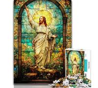 Puzzles pour Adolescents Jésus, Aidez Le Cerveau à exercer des Jouets addictifs pour cultiver la Patience Décoration Parfaite (75x50cm)