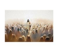 Puzzles pour Adolescents Jesus Feeds The 5000 Casse-têtes pour Adultes, Jeux De Réflexion, Cadeaux Anti-Stress pour Les Amis Et La Famille 75x50cm/1000pcs