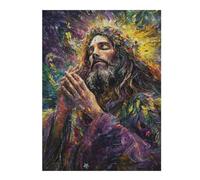 Puzzles pour Adolescents Jesus Prayer Puzzles pour Adultes, Jouets, Décoration Murale, Cadeaux Et Idées Cadeaux Uniques pour Anniversaires 52x38cm/1000pcs