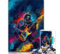 Puzzles pour Adolescents, Jeu de Guitare Fou, Puzzles de 1000 pièces pour Adultes, Cadeaux, Jouet éducatif d'apprentissage, idéal comme Cadeau pour Toute la Famille 50x75cm