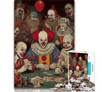 Puzzles pour Adolescents Joker Jouant au Poker pour Jeux éducatifs Jouets Cadeaux pour Toute la Famille 26x38cm