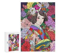 Puzzles pour Adolescents Kimono Ukiyoe Zen Pop Art Puzzles pour Adultes Jeu Manuel Cadeau d'anniversaire Cadeau d'anniversaire, Cadeaux, 300 PCS