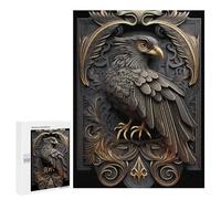 Puzzles pour Adolescents King Golden Eagle Art Deco Puzzles pour Adultes, Jeu Manuel, Course De Vitesse, Activités Amusantes À La Maison, 500 PCS